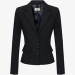Giacca in tessuto tecnico GI25367E2 110 ELISABETTA FRANCHI Nero 