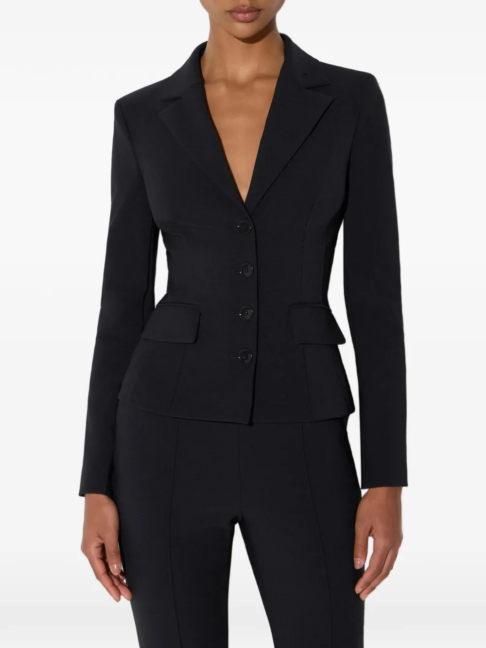 Giacca in tessuto tecnico GI25367E2 110 ELISABETTA FRANCHI Nero 