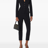 Giacca in tessuto tecnico GI25367E2 110 ELISABETTA FRANCHI Nero 