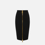 Gonna in maglia con zip GK28B66E2 110 ELISABETTA FRANCHI Nero 