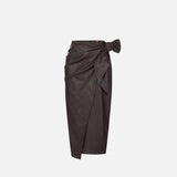 Gonna con fusciacca GO21866E2 EV9 ELISABETTA FRANCHI Dark chocolate 