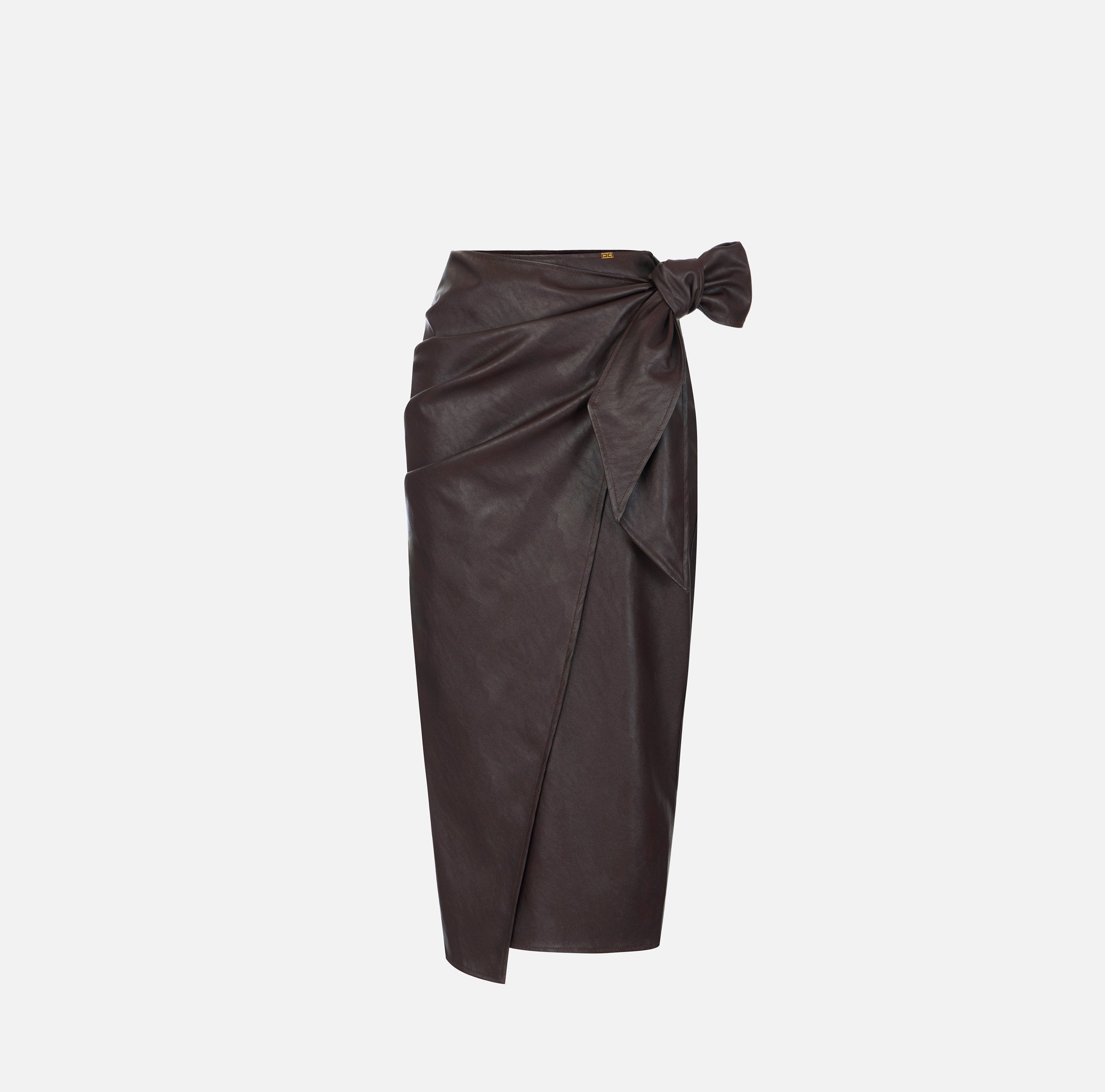 Gonna con fusciacca GO21866E2 EV9 ELISABETTA FRANCHI Dark chocolate 