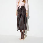 Gonna con fusciacca GO21866E2 EV9 ELISABETTA FRANCHI Dark chocolate 