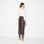 Gonna con fusciacca GO21866E2 EV9 ELISABETTA FRANCHI Dark chocolate 