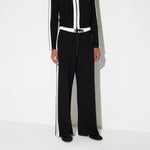 Pantaloni in maglia con logo KP75S66E2 685 ELISABETTA FRANCHI Nero/burro 