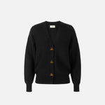 Cardigan in maglia con bottoni gioiello MK01S66E2 110 ELISABETTA FRANCHI Nero 