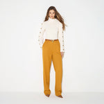 Pullover in maglia con bottoni gioiello MK03S66E2 193 ELISABETTA FRANCHI Burro 