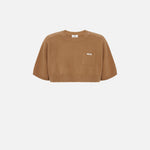 Top in lana e cashmere MK11T66E2 AI6 ELISABETTA FRANCHI Daino 