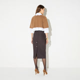 Top in lana e cashmere MK11T66E2 AI6 ELISABETTA FRANCHI Daino 