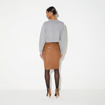 Cardigan in lana e cashmere MK12T66E2 431 ELISABETTA FRANCHI Grigio melange 