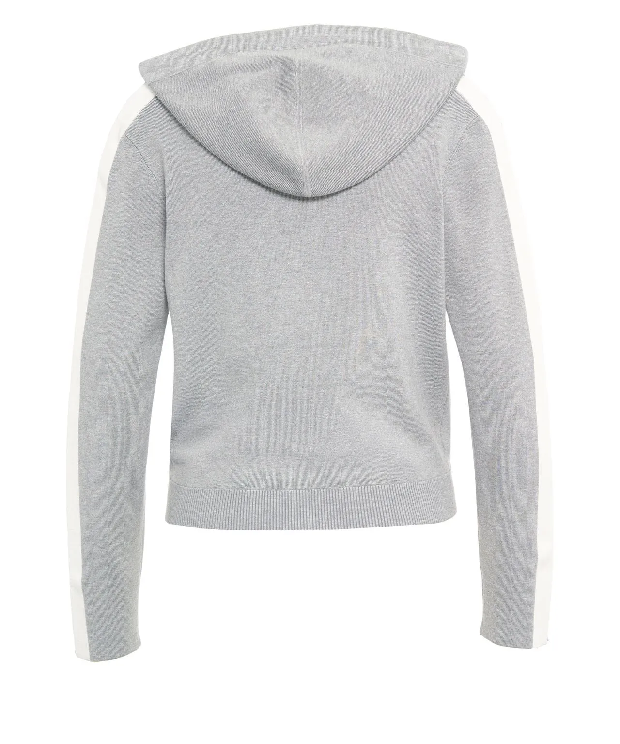 Felpa in maglia bicolore con logo<BR/> MK15S66E2 G41 ELISABETTA FRANCHI Grigio melange/avorio 