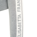 Felpa in maglia bicolore con logo<BR/> MK15S66E2 G41 ELISABETTA FRANCHI Grigio melange/avorio 