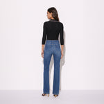 Polo in maglia a costine MK17B66E2 685 ELISABETTA FRANCHI Nero/burro 