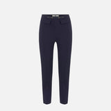 Pantaloni in doppio crêpe stretch PA19566E2 H88 ELISABETTA FRANCHI Blu notte 