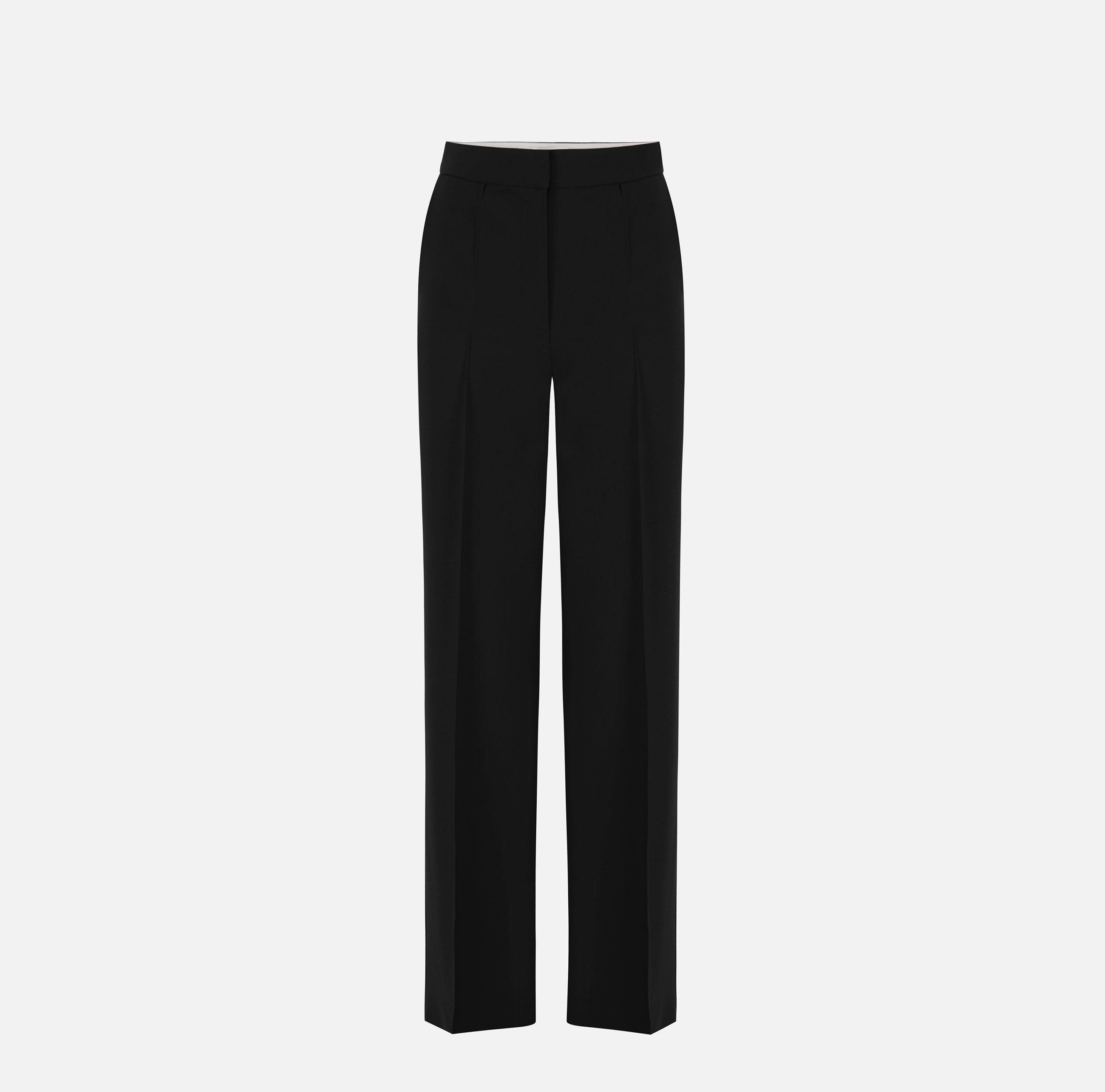 Pantaloni in crêpe leggero PA20267E2 110 ELISABETTA FRANCHI Nero 