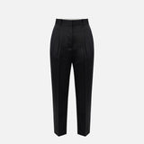 Pantaloni in raso stretch PA20366E2 110 ELISABETTA FRANCHI Nero 
