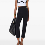 Pantaloni in tessuto tecnico PA22067E2 110 ELISABETTA FRANCHI Nero 