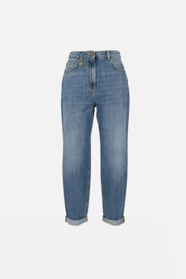 Jeans vestibilità boyfriend PJ14D66E2 139 ELISABETTA FRANCHI Blue vintage 