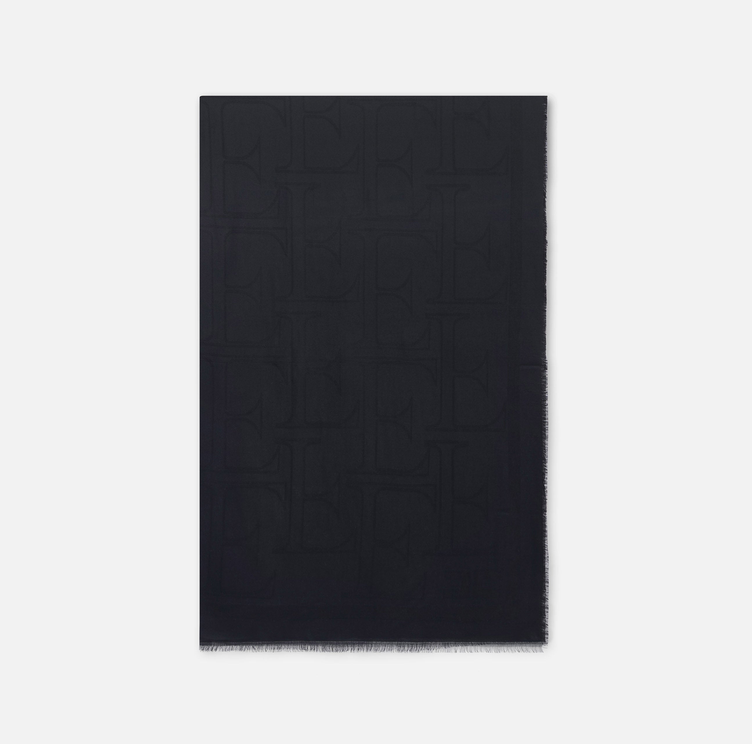 Foulard in viscosa e modal SC03F66E2 110 ELISABETTA FRANCHI Nero 