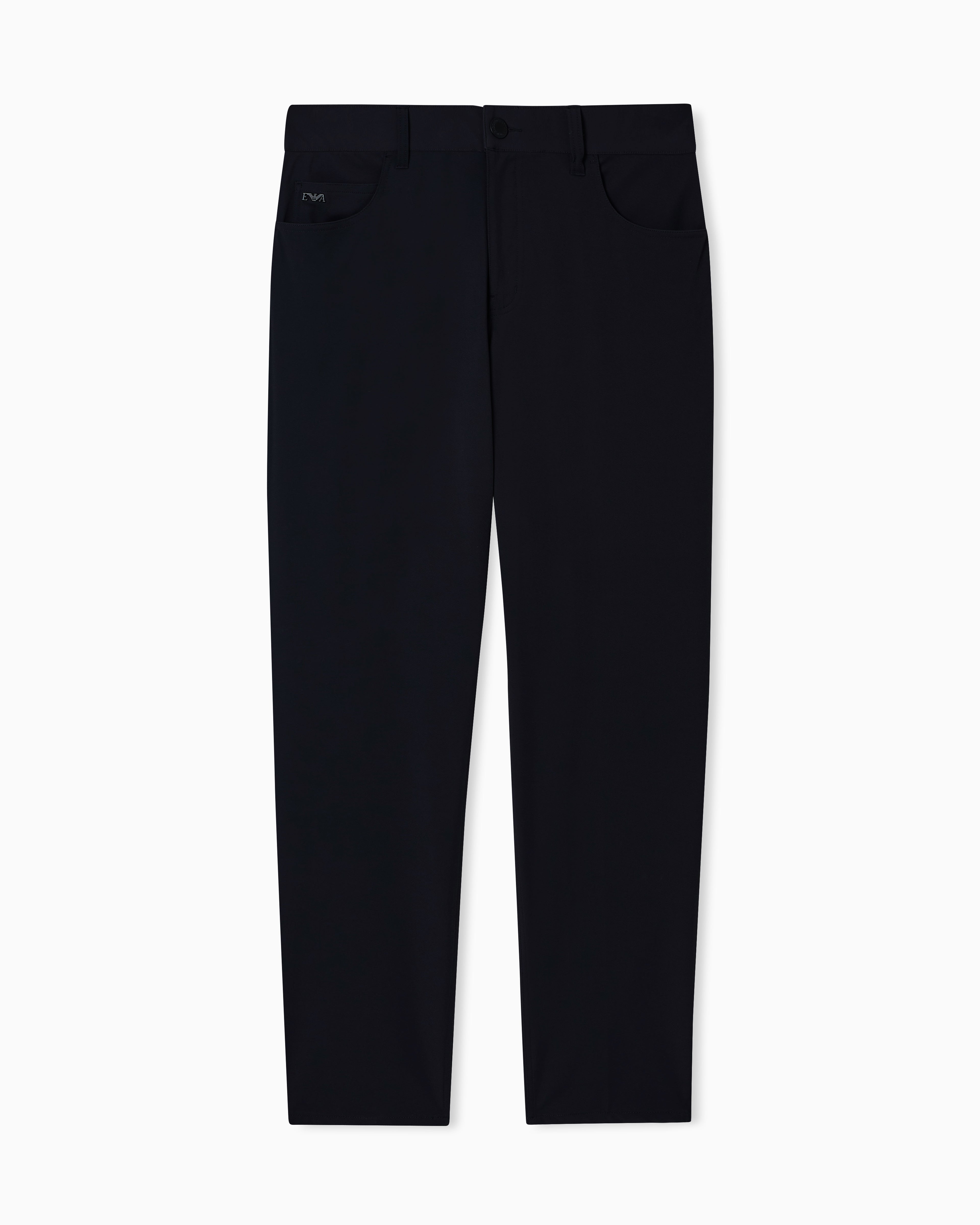 Pantaloni regular fit in twill di nylon stretch EM001010 AF18502 UB118 EMPORIO ARMANI Blue 