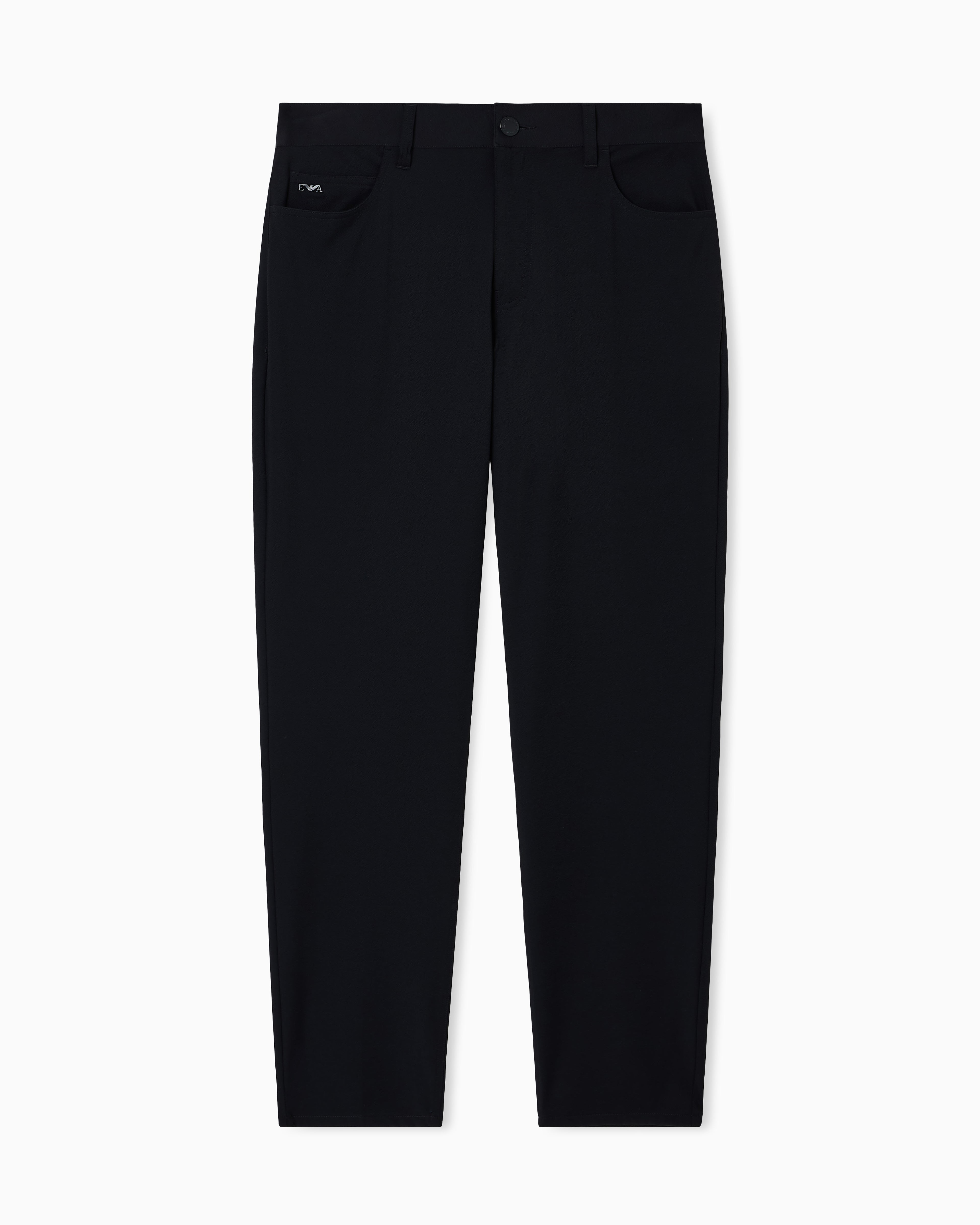 Pantaloni regular fit in twill di nylon stretch EM001010 AF18502 UC001 EMPORIO ARMANI Black 