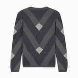 Maglione fantasia jacquard diagonale EM006247 AF29852 FB046 EMPORIO ARMANI Blue 