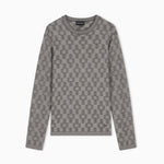 Maglione in lana vergine punto fantasia<BR/> EM006276 AF29848 F8035 EMPORIO ARMANI Grigio 