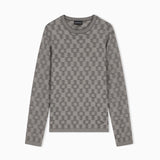 Maglione in lana vergine punto fantasia<BR/> EM006276 AF29848 F8035 EMPORIO ARMANI Grigio 