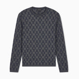Maglione in lana vergine punto fantasia EM006276 AF29848 FB004 EMPORIO ARMANI Blu 