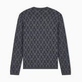 Maglione in lana vergine punto fantasia EM006276 AF29848 FB004 EMPORIO ARMANI Blu 