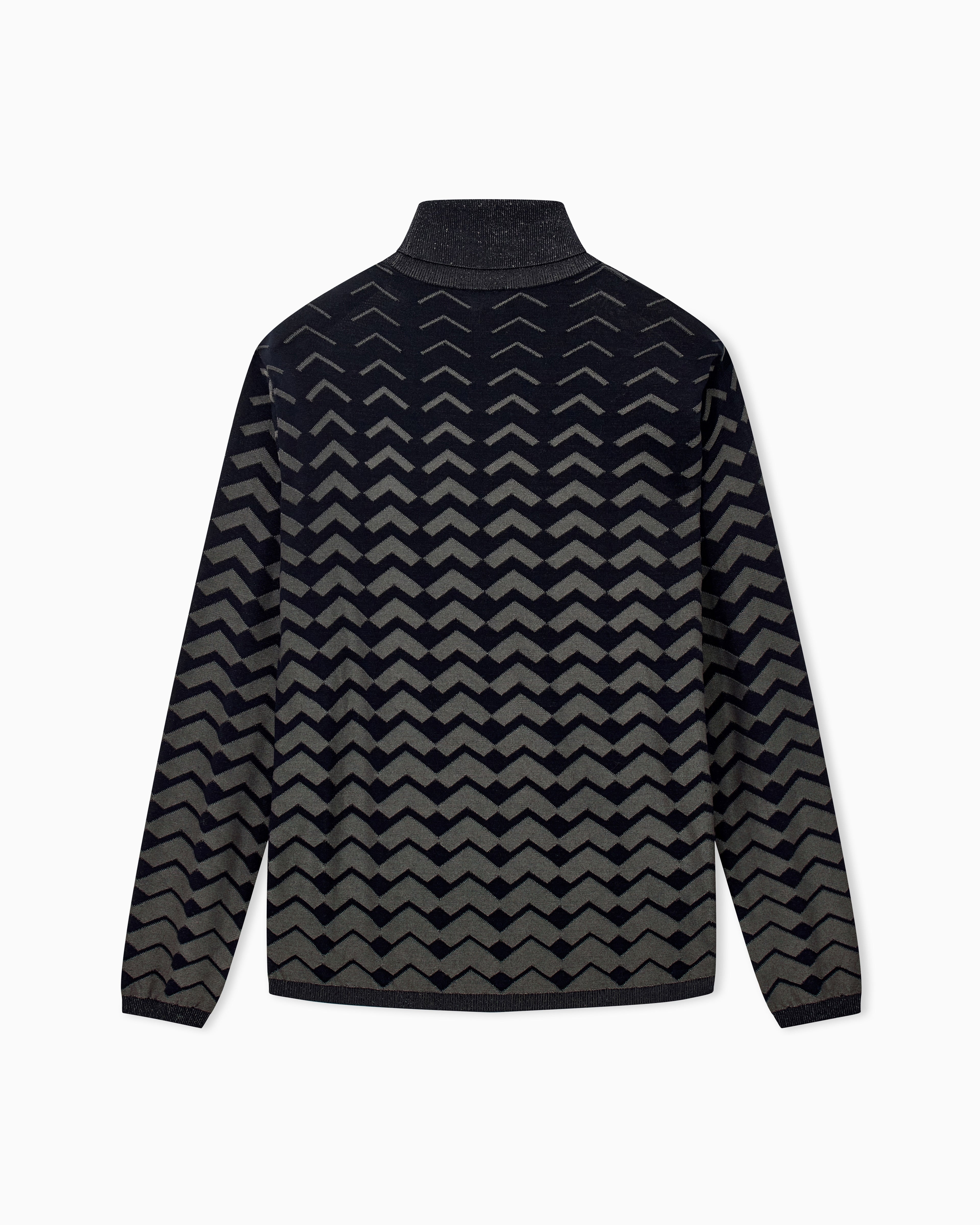 Maglione dolcevita in misto lyocell EM006292 AF27932 MB016 EMPORIO ARMANI Nero 