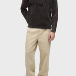 Maglione in ciniglia a costine con logo EM006450 AF29845 F6008 EMPORIO ARMANI Dark brown 