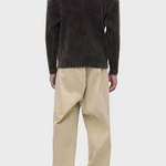 Maglione in ciniglia a costine con logo EM006450 AF29845 F6008 EMPORIO ARMANI Dark brown 