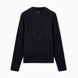 Maglione in ciniglia a costine con logo EM006450 AF29845 FC024 EMPORIO ARMANI Grigio 