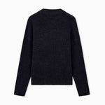 Maglione in ciniglia a costine con logo EM006450 AF29845 FC024 EMPORIO ARMANI Grigio 