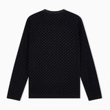 T-shirt in jersey di misto lyocell con stampa logo all-over EM007338 AF10017 FC375 EMPORIO ARMANI Nero 