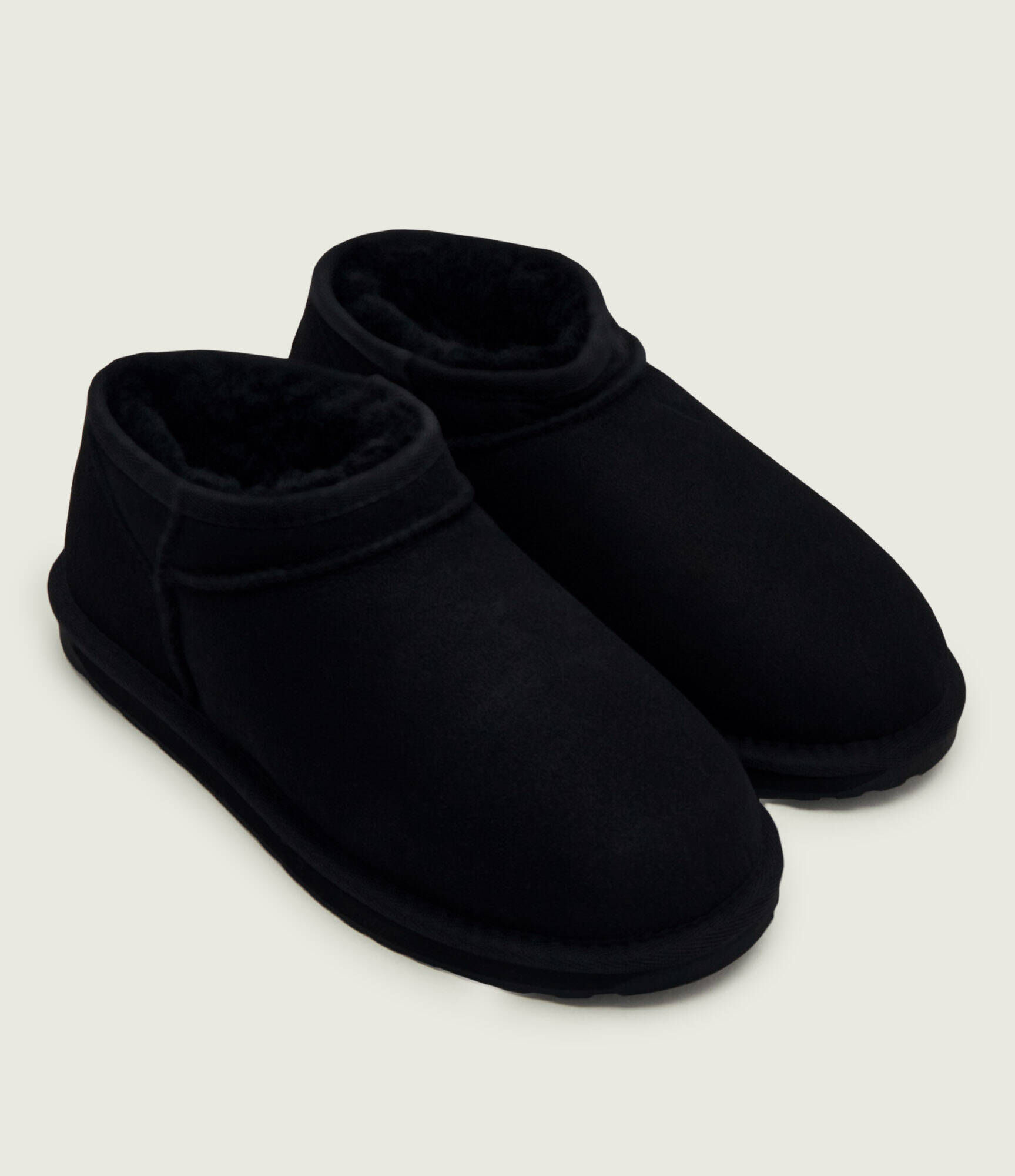 Stivaletti in nabuk con pelliccia interna STINGER COMPACT W13013 BLACK EMU AUSTRALIA Black 