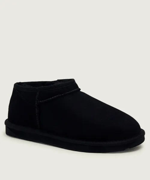 Stivaletti in nabuk con pelliccia interna STINGER COMPACT W13013 BLACK EMU AUSTRALIA Black 