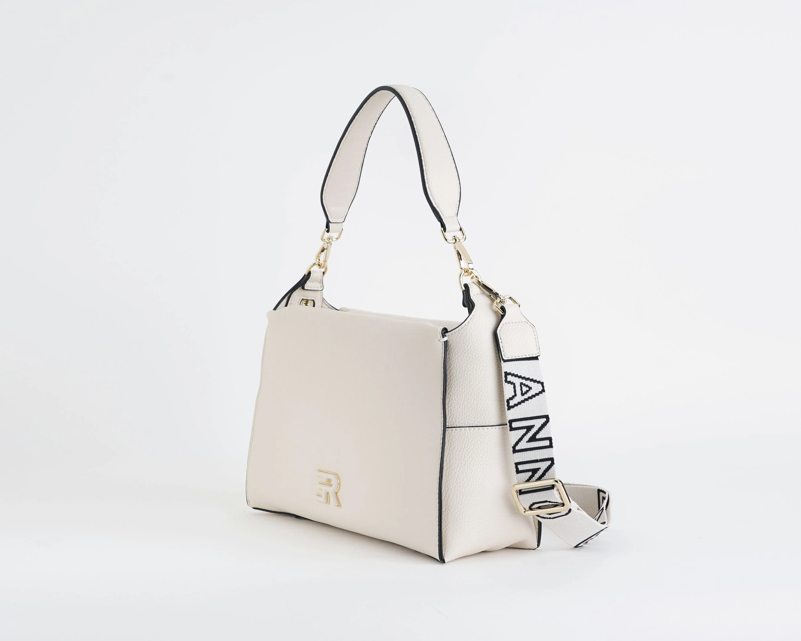 Borsa con tracolla in ecopelle 12402119 IVORY ERMANNO FIRENZE Ivory 