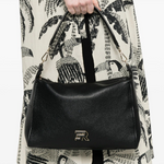 Borsa hobo in ecopelle 12402120 BLACK ERMANNO FIRENZE Black 