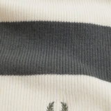 Sciarpa a coste a striscia vistosa C3305 560 FRED PERRY Ecru 