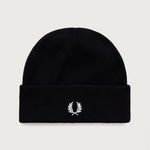 Cappello in lana logato C3316 843 FRED PERRY Blaqck/snowwhite 