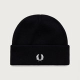 Cappello in lana logato C3316 843 FRED PERRY Blaqck/snowwhite 