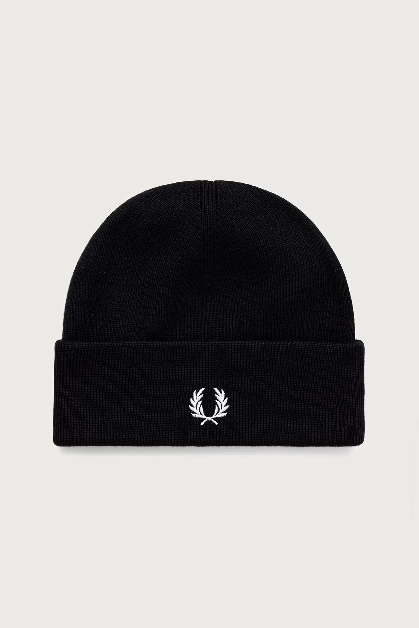 Cappello in lana logato C3316 843 FRED PERRY Blaqck/snowwhite 