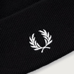 Cappello in lana logato C3316 843 FRED PERRY Blaqck/snowwhite 