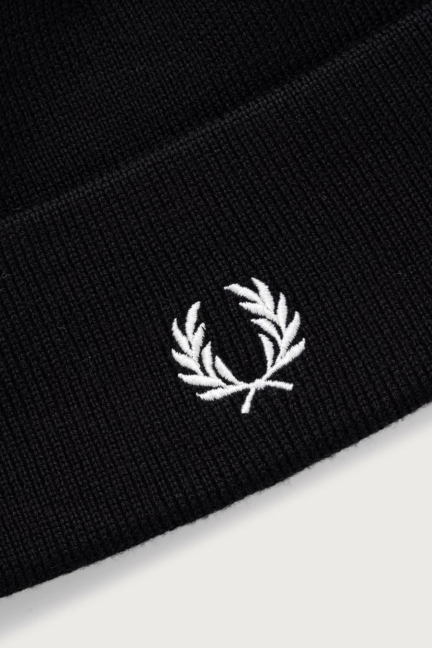 Cappello in lana logato C3316 843 FRED PERRY Blaqck/snowwhite 