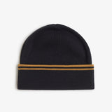 Berretto in lana merino C3317 U12 FRED PERRY Black/dk camel 