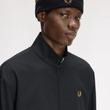 Berretto in lana merino C3317 U12 FRED PERRY Black/dk camel 