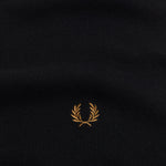 Sciarpa in lana merino C3319 U12 FRED PERRY Black/dk camel 