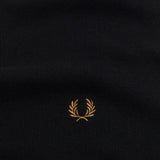 Sciarpa in lana merino C3319 U12 FRED PERRY Black/dk camel 